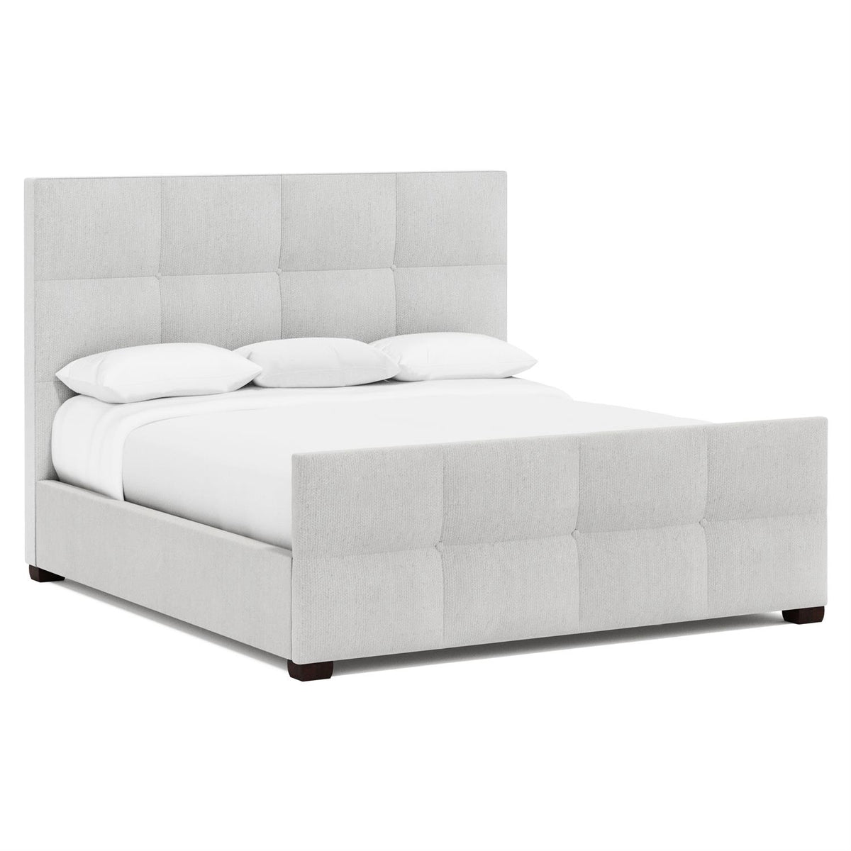 Derrick Fabric Panel Bed Queen (K1514) by Bernhardt