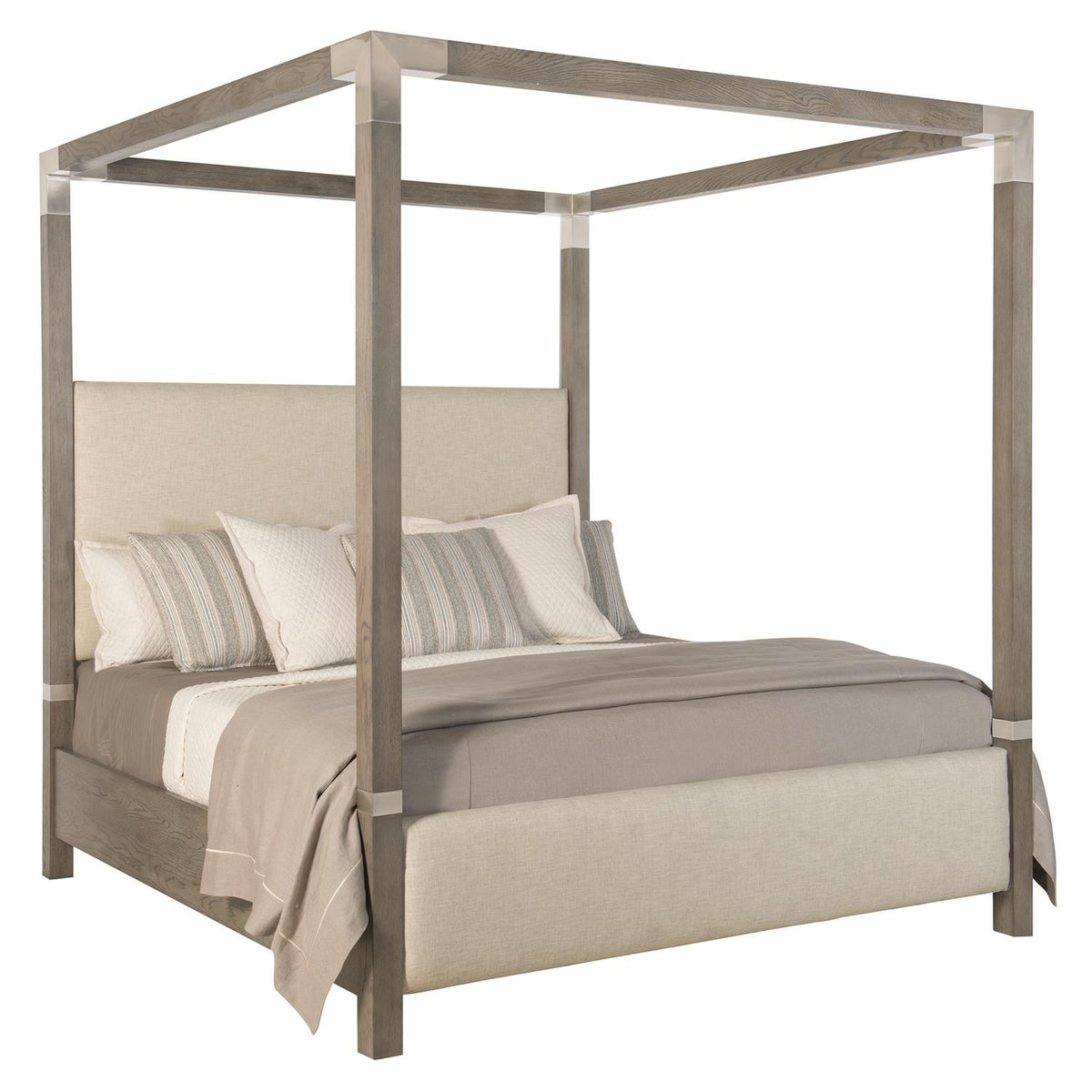 Palma Fabric Canopy Bed King by Bernhardt
