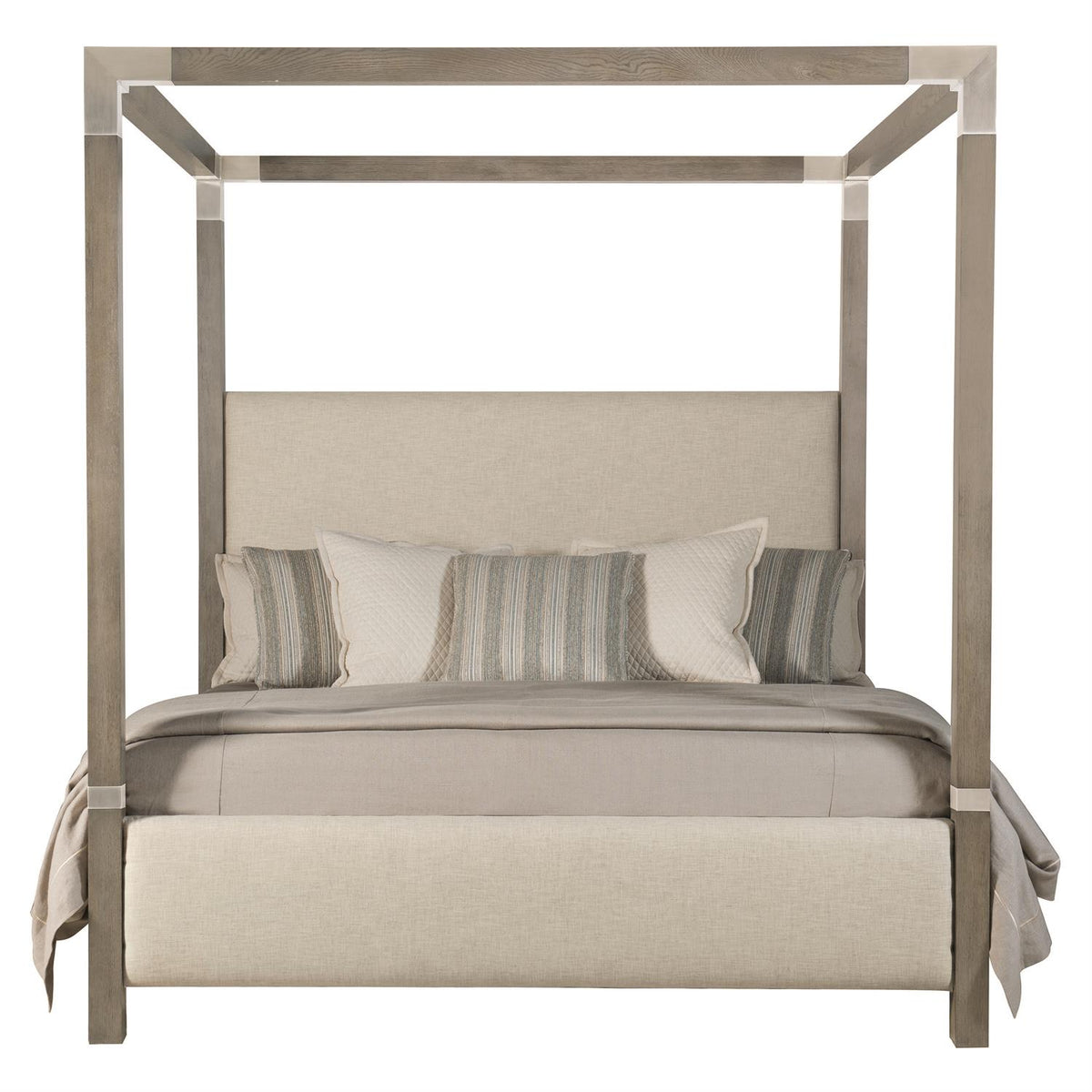 Palma Fabric Canopy Bed King by Bernhardt