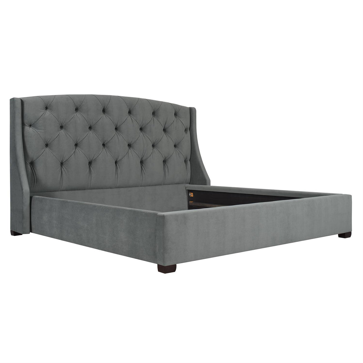 Jordan Fabric Shelter Bed Extended Queen (54" H) by Bernhardt