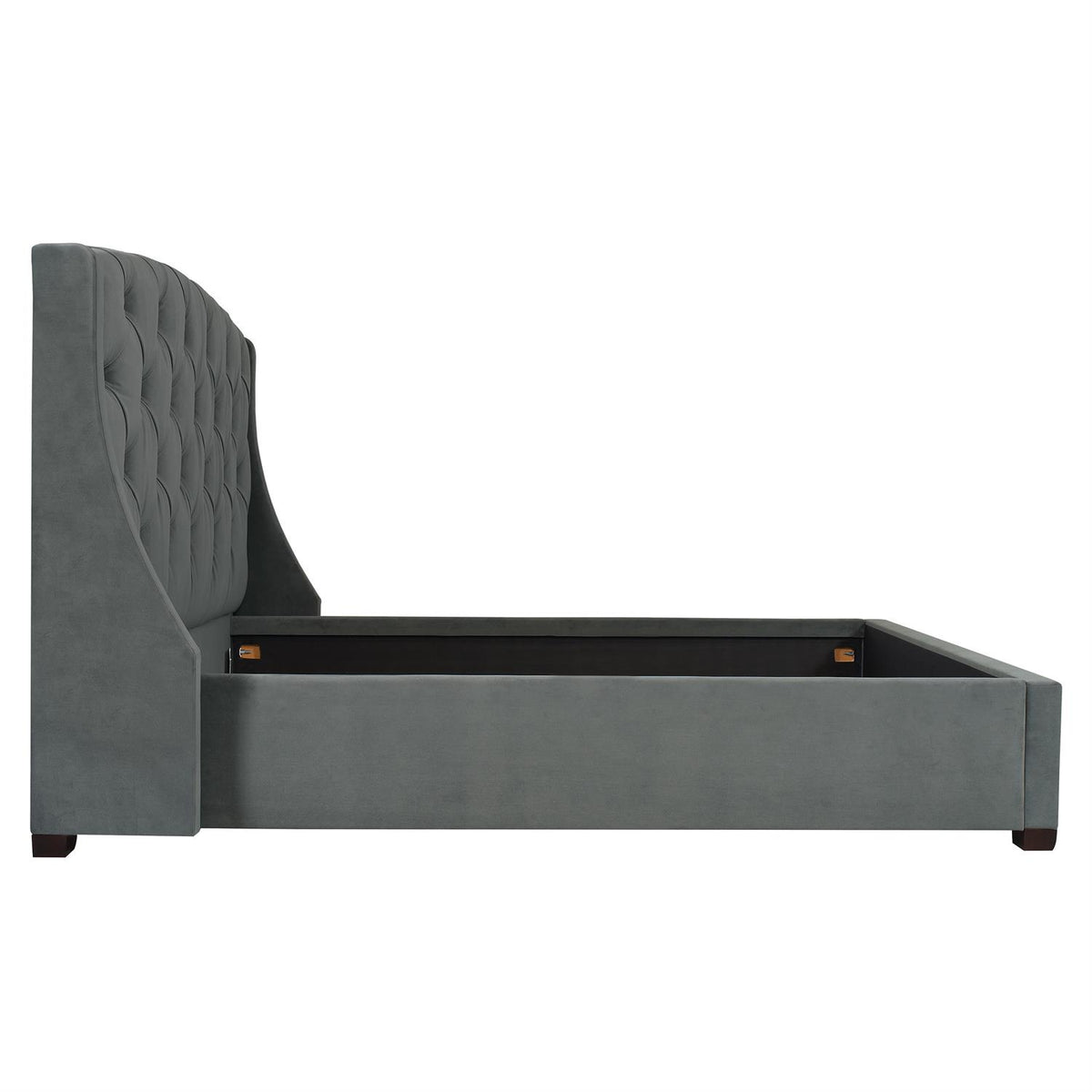 Jordan Fabric Shelter Bed Extended Queen (54" H) by Bernhardt