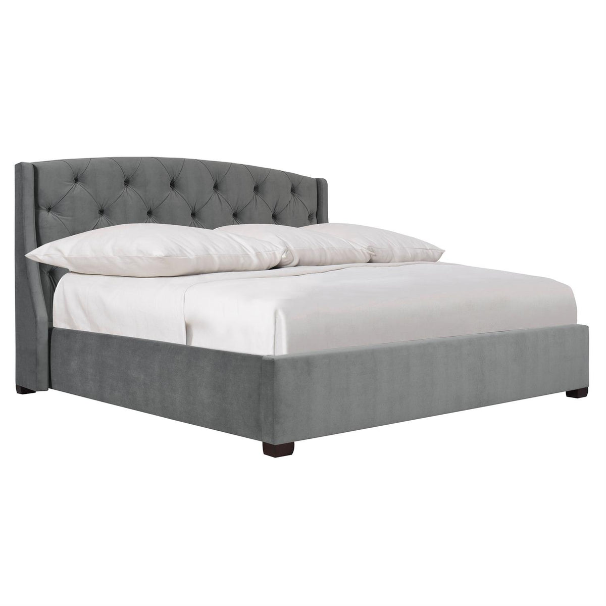 Jordan Fabric Shelter Bed Extended King (54" H) by Bernhardt