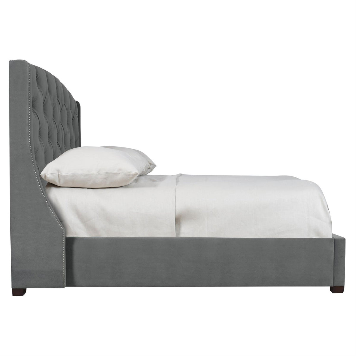 Jordan Fabric Shelter Bed Extended King (64" H) by Bernhardt