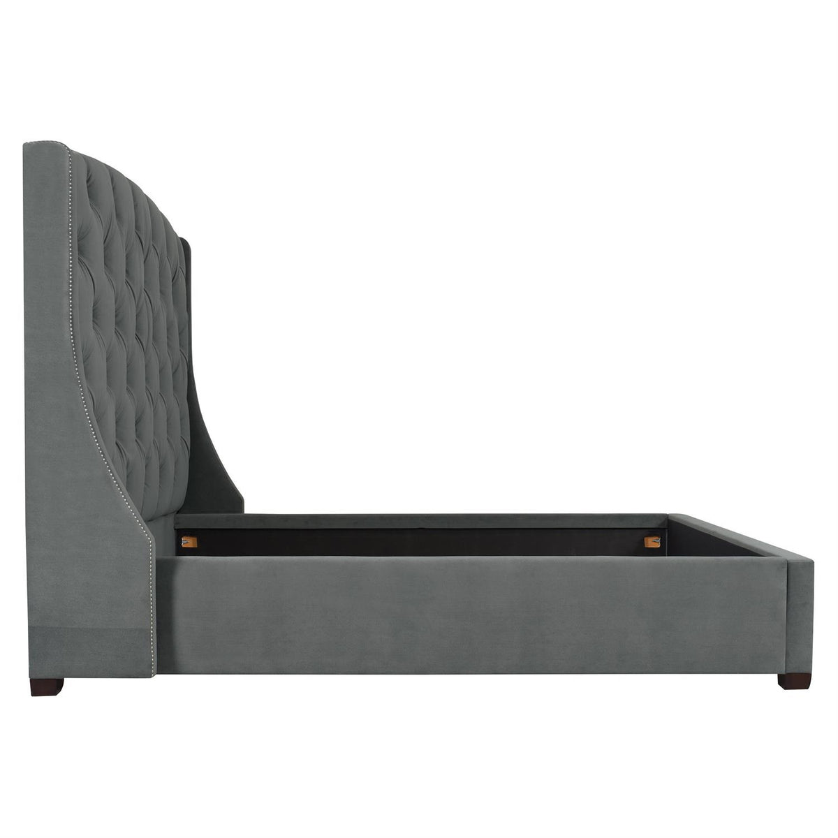 Jordan Fabric Shelter Bed Extended King (64" H) by Bernhardt