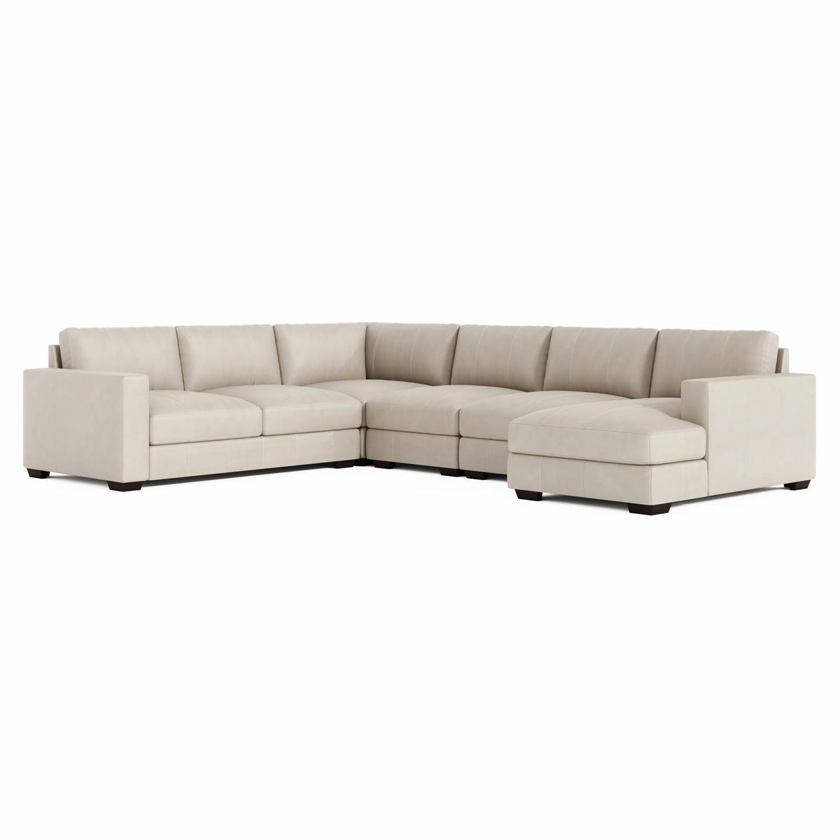 Dawkins Leather Sectional (K1678) by Bernhardt