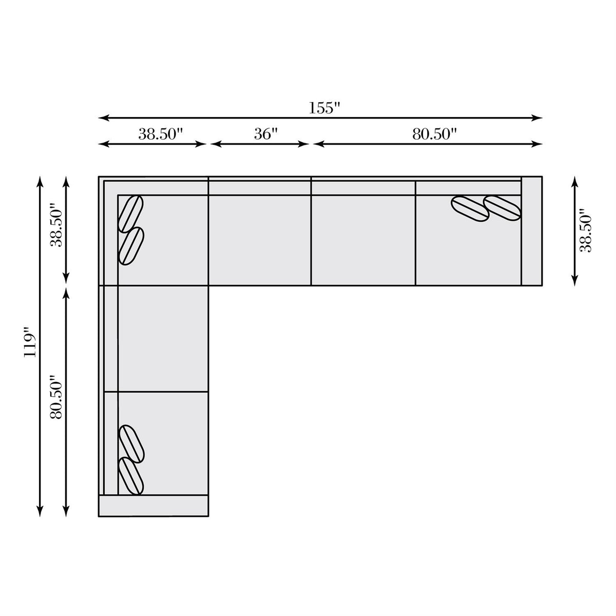 Nest Fabric Sectional (K1726) by Bernhardt