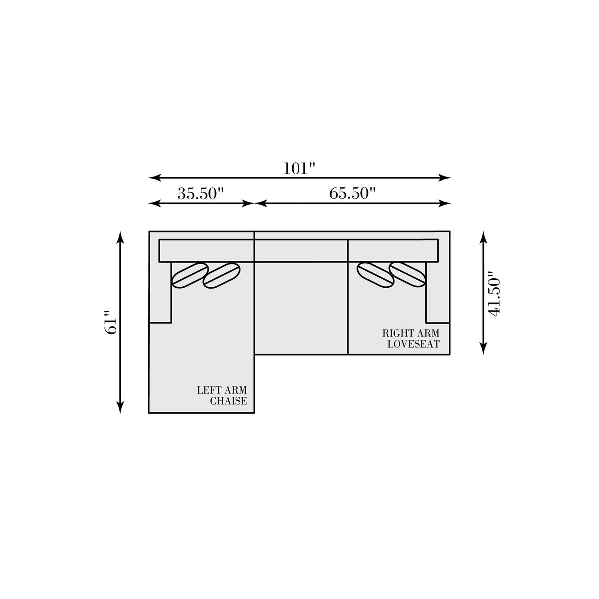 Mila Fabric Sectional (K1983) by Bernhardt