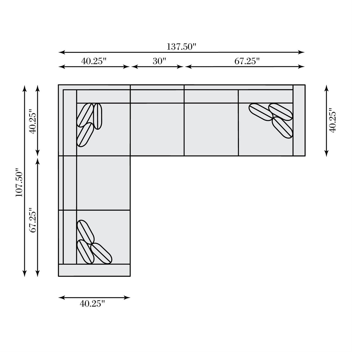 Ventura Fabric Sectional (K2077) by Bernhardt