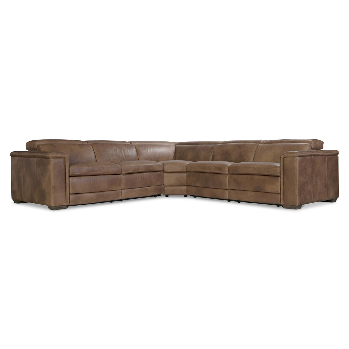 Lioni Leather Power Motion Sectional (K2087) by Bernhardt
