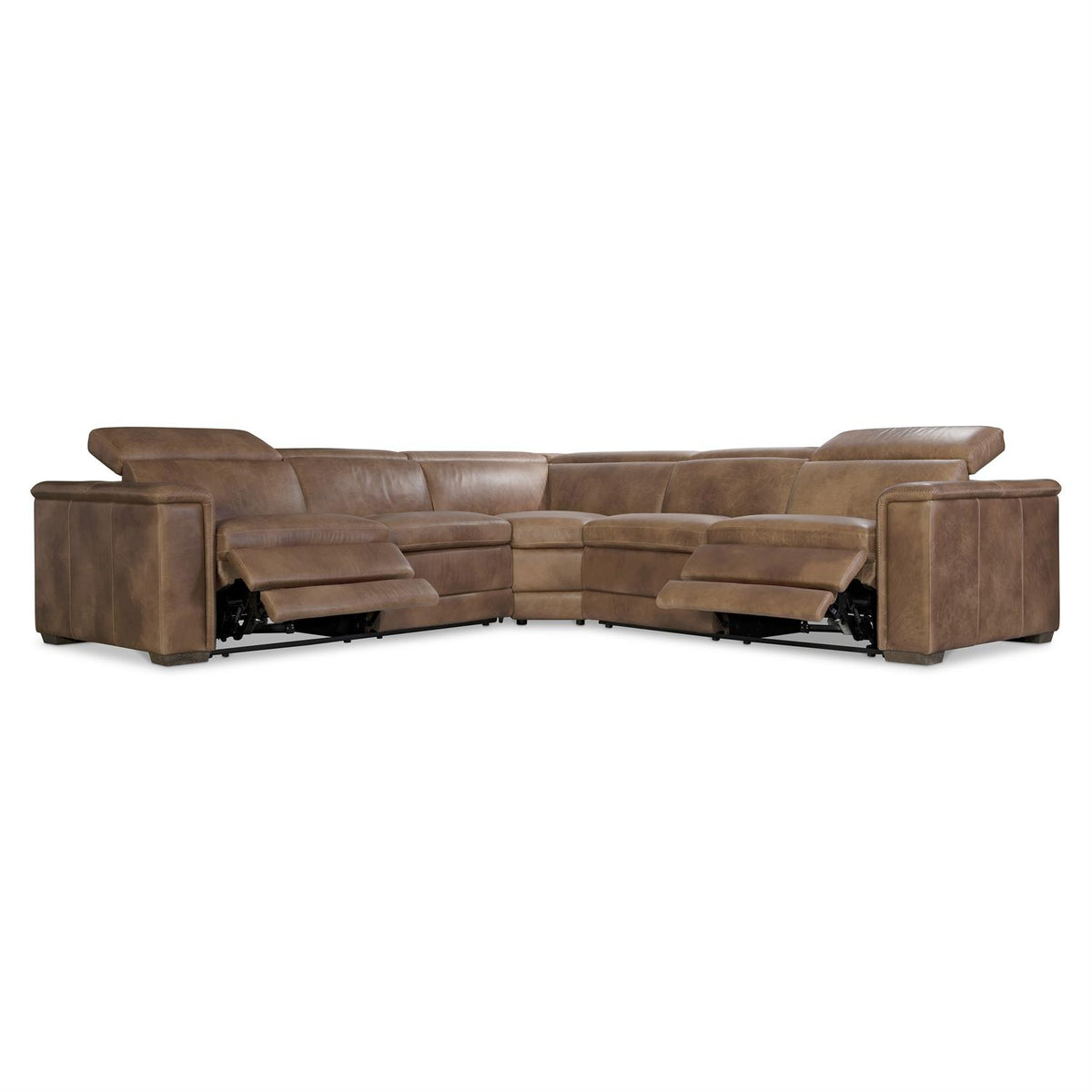 Lioni Leather Power Motion Sectional (K2087) by Bernhardt