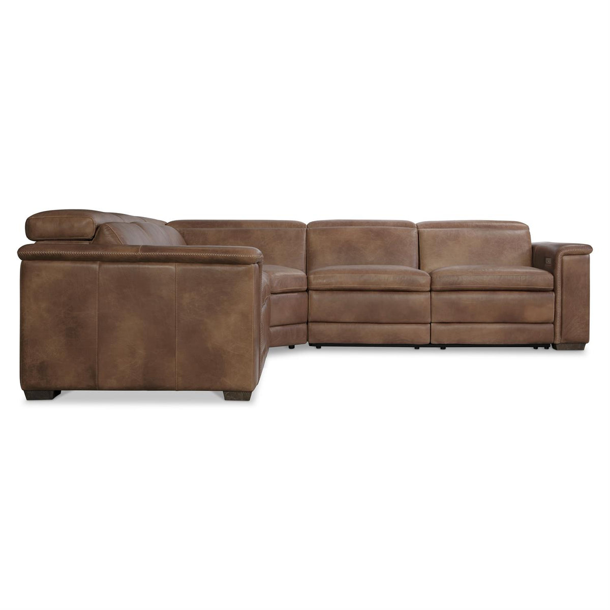 Lioni Leather Power Motion Sectional (K2087) by Bernhardt