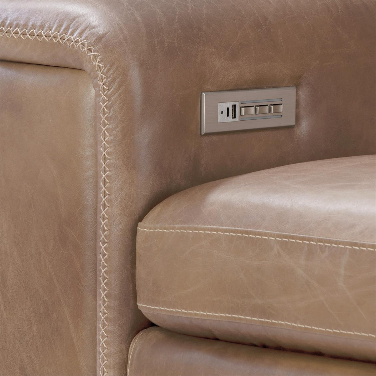 Lioni Leather Power Motion Sectional (K2087) by Bernhardt