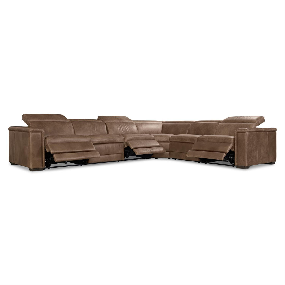 Lioni Leather Power Motion Sectional (K2088) by Bernhardt