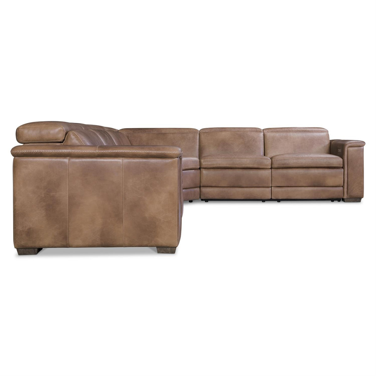 Lioni Leather Power Motion Sectional (K2088) by Bernhardt