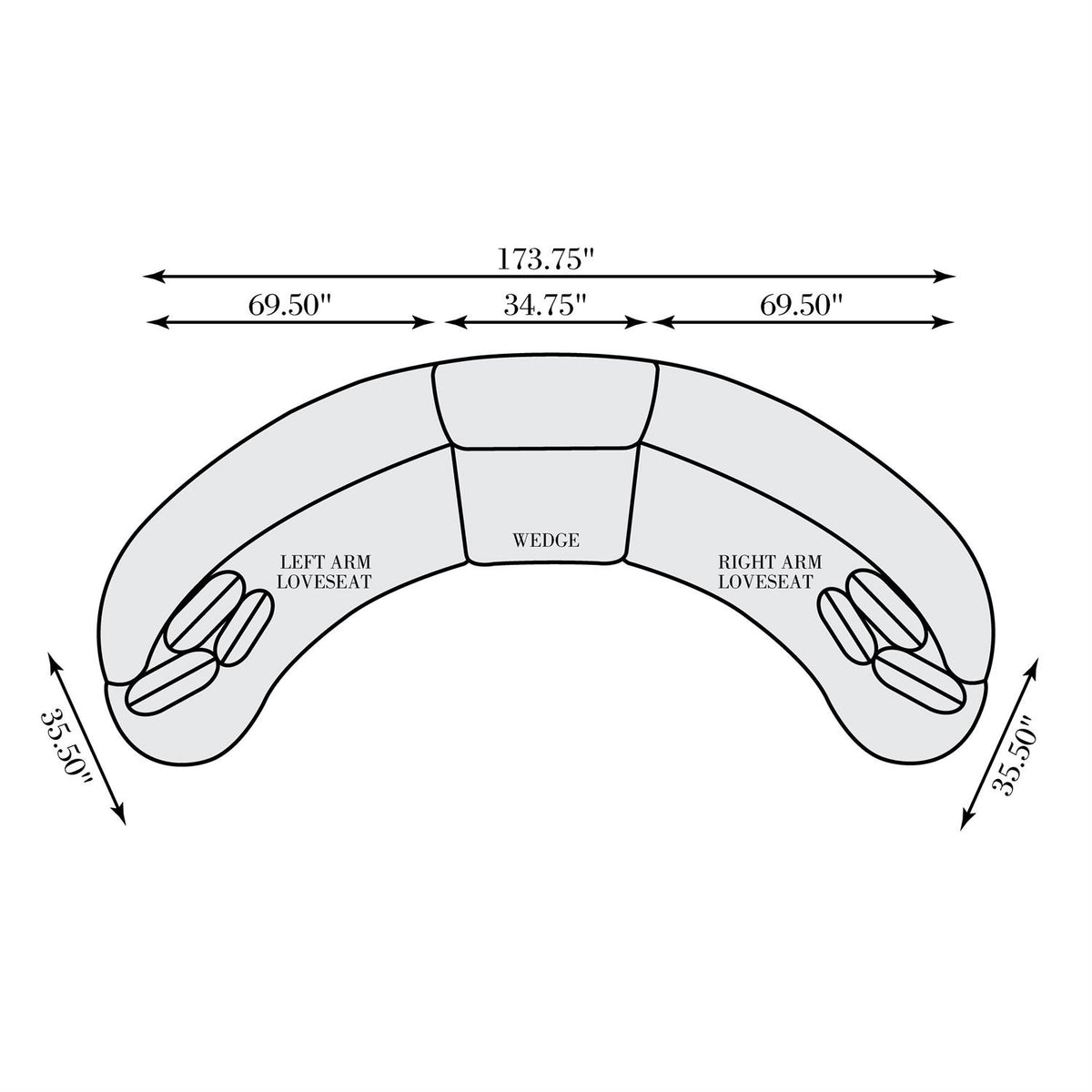 Calder Fabric Sectional (K2096) by Bernhardt