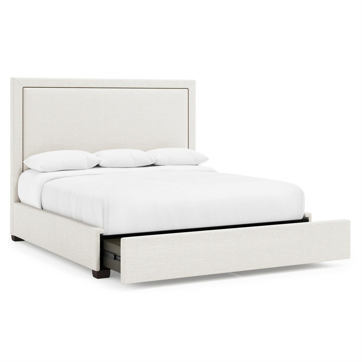 Morgan Fabric Storage Panel Bed King (64" H) by Bernhardt