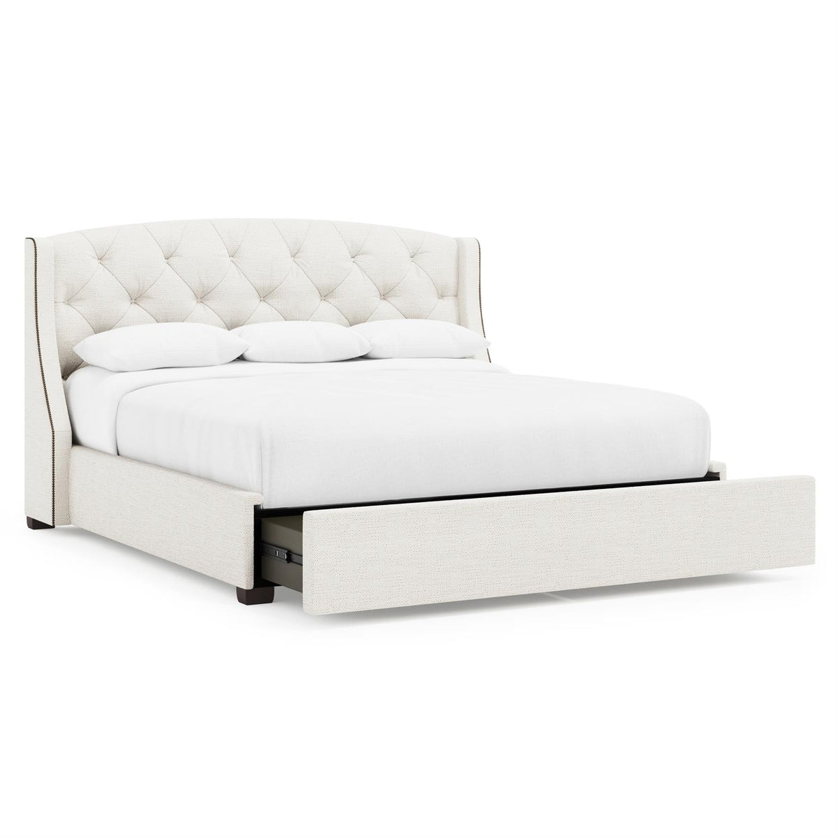 Jordan Fabric Storage Shelter Bed King (54" H) by Bernhardt