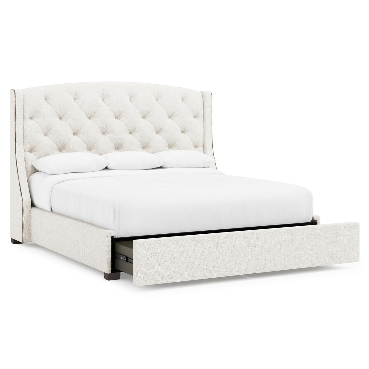 Jordan Fabric Storage Shelter Bed King (64" H) by Bernhardt