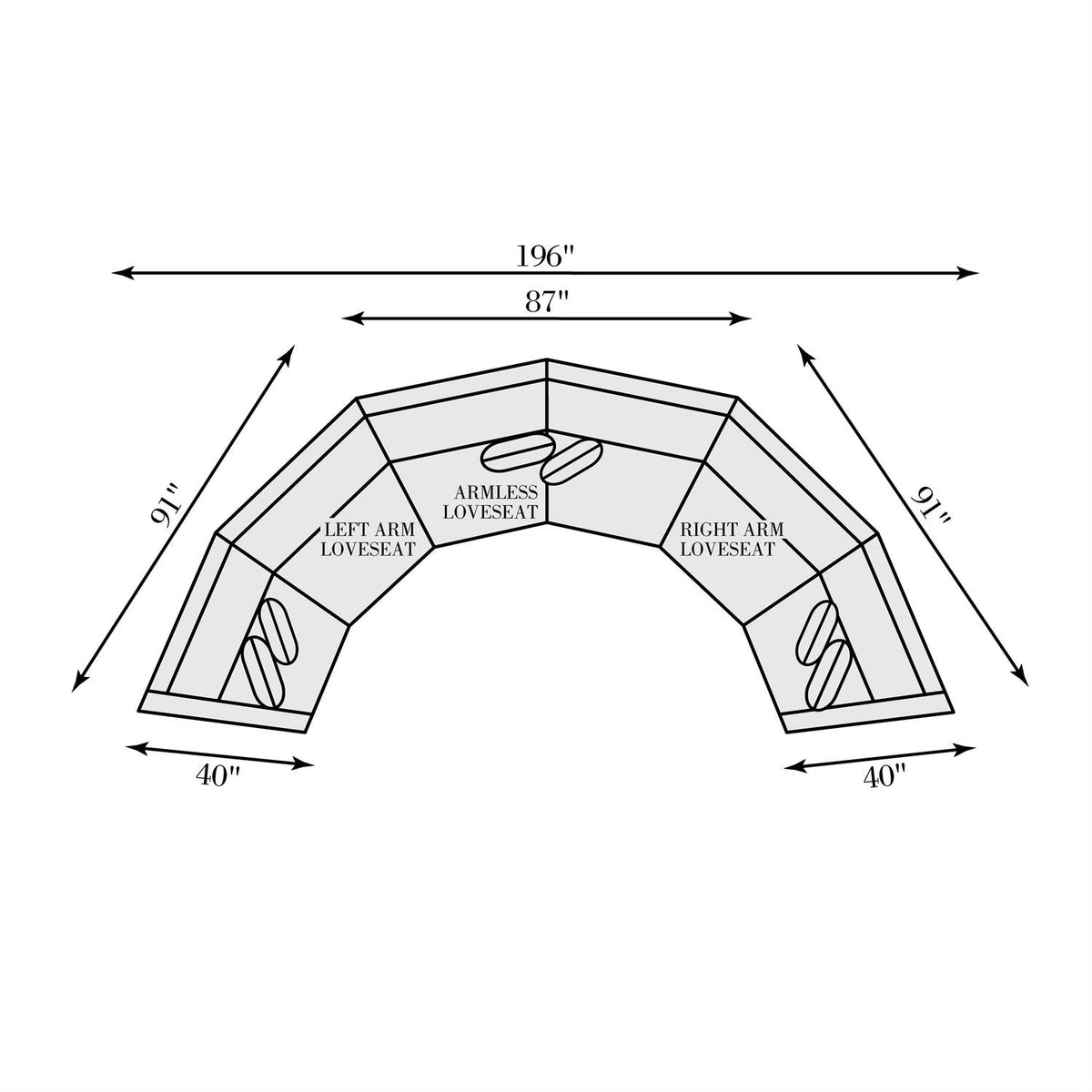 Soleil Fabric Sectional (K2178) by Bernhardt