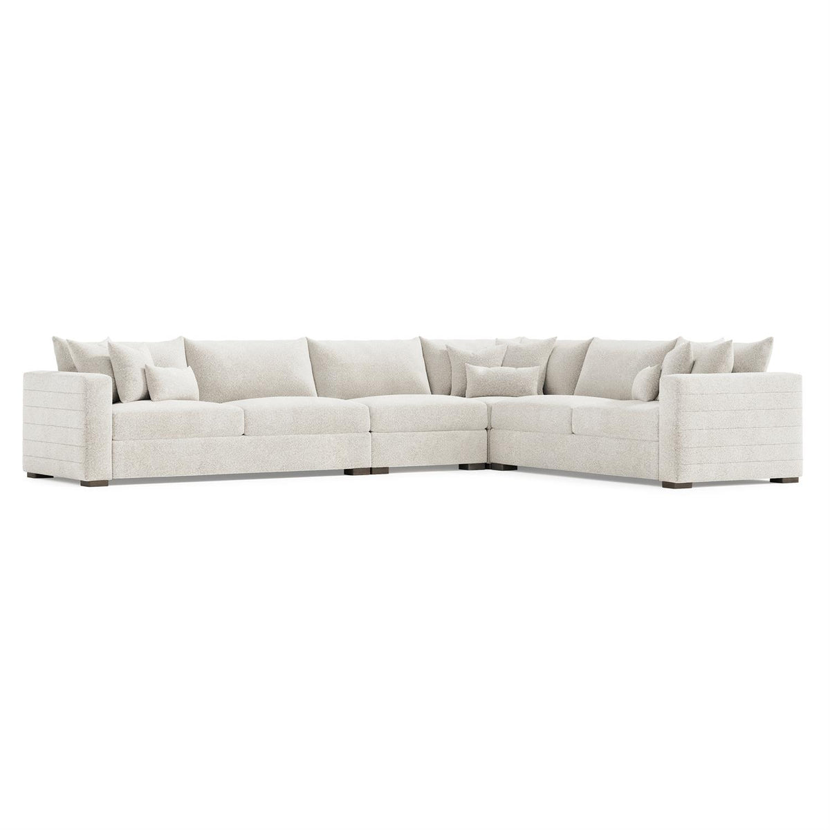 Helena Fabric Sectional Wood Foot (K2189) by Bernhardt