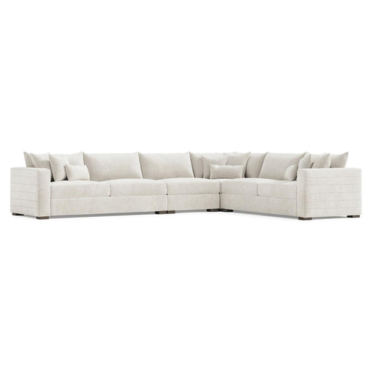 Helena Fabric Sectional Wood Foot (K2189) by Bernhardt