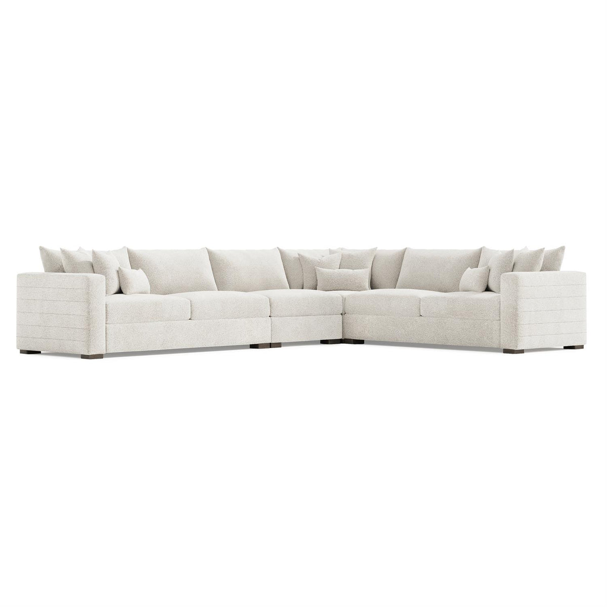 Helena Fabric Sectional Wood Foot (K2189) by Bernhardt
