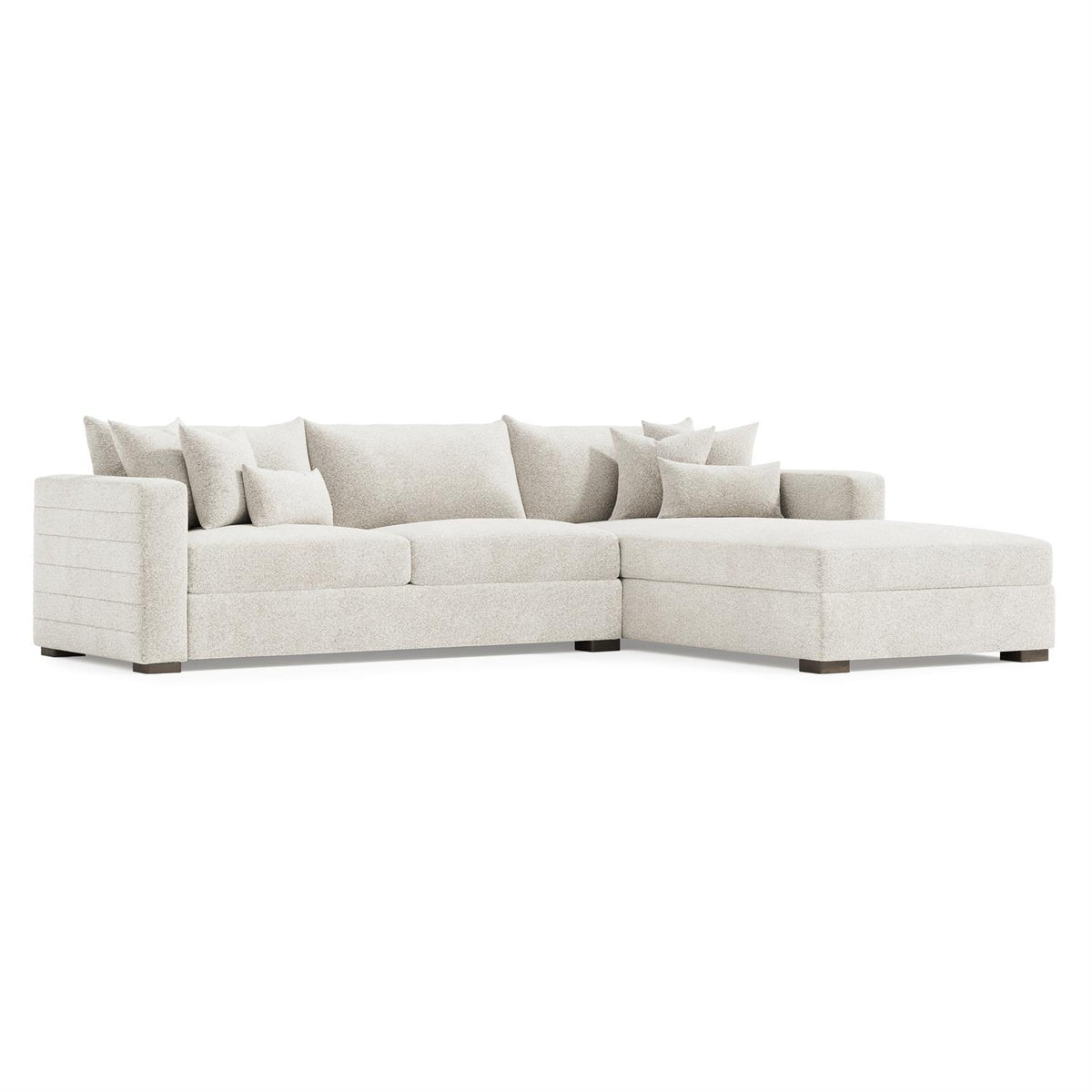 Helena Fabric Sectional Wood Foot (K2190) by Bernhardt