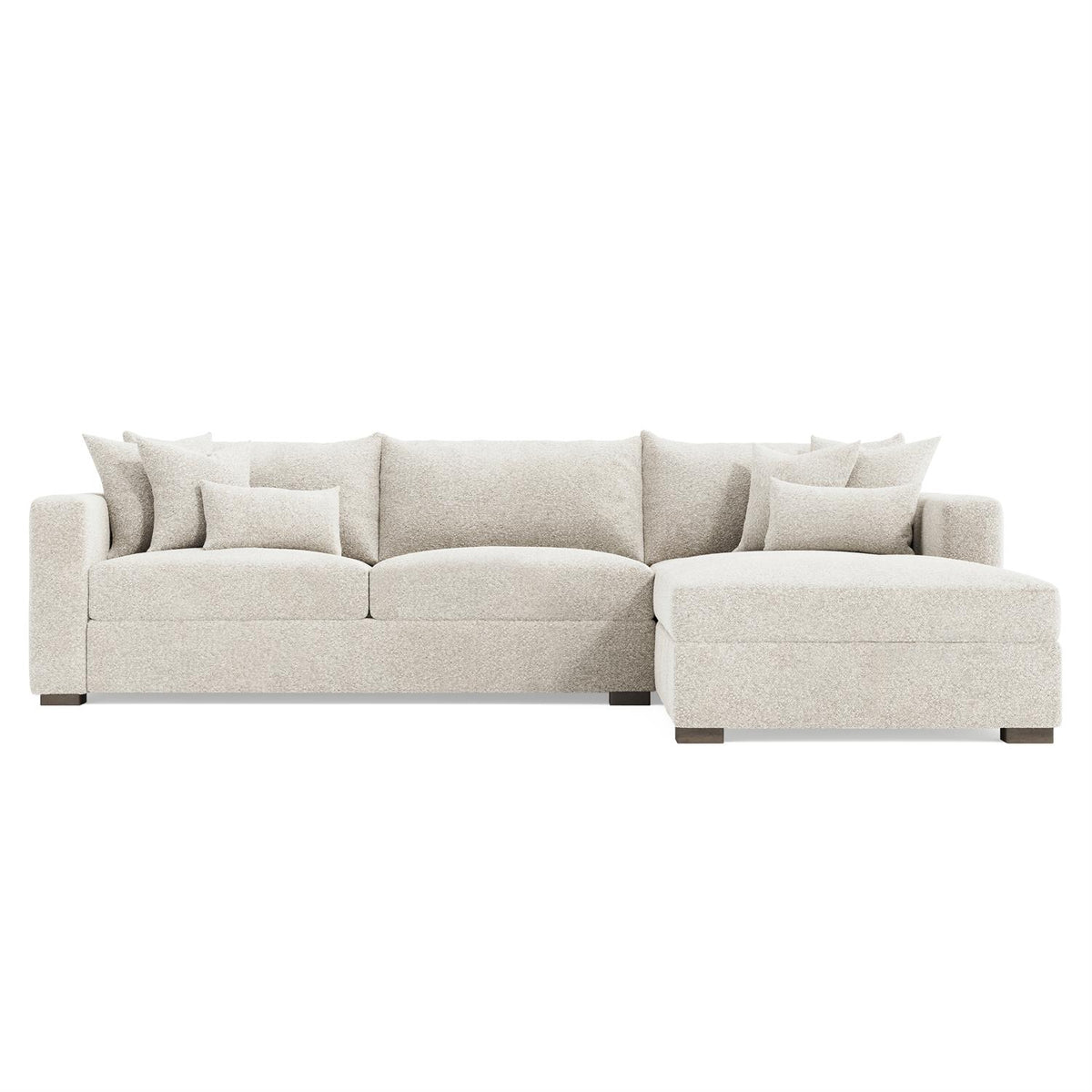 Helena Fabric Sectional Wood Foot (K2190) by Bernhardt