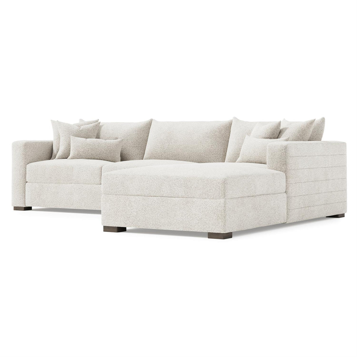 Helena Fabric Sectional Wood Foot (K2190) by Bernhardt