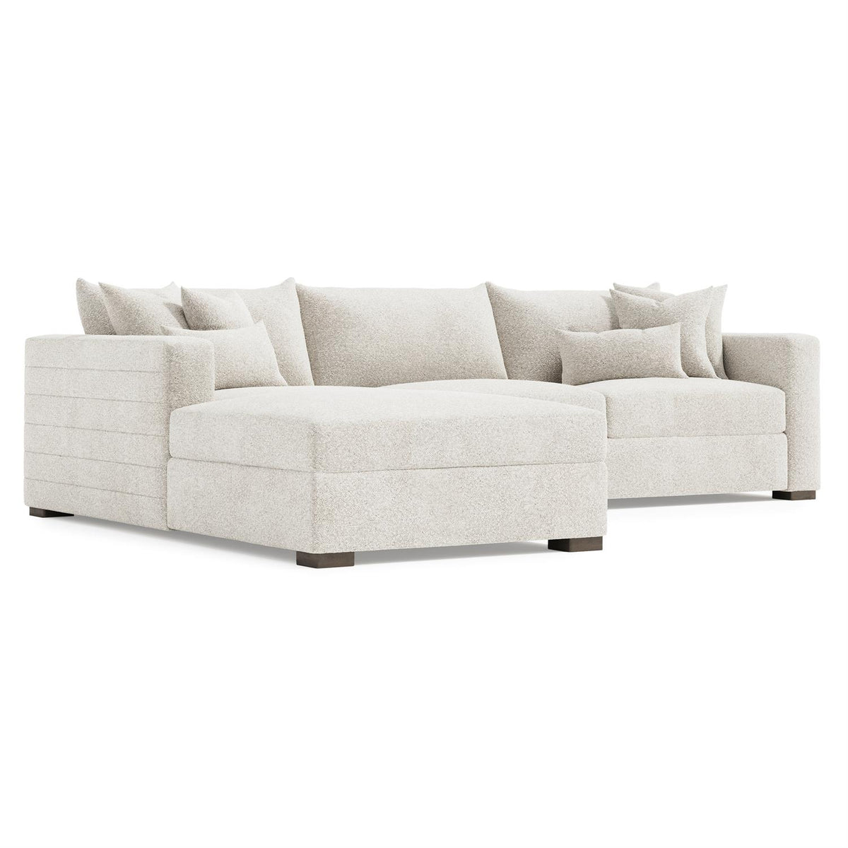 Helena Fabric Sectional Wood Foot (K2191) by Bernhardt