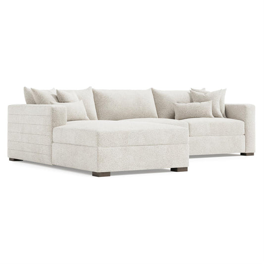 Helena Fabric Sectional Wood Foot (K2191) by Bernhardt