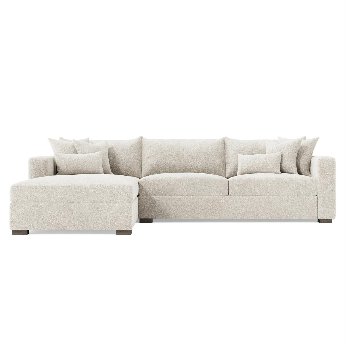 Helena Fabric Sectional Wood Foot (K2191) by Bernhardt