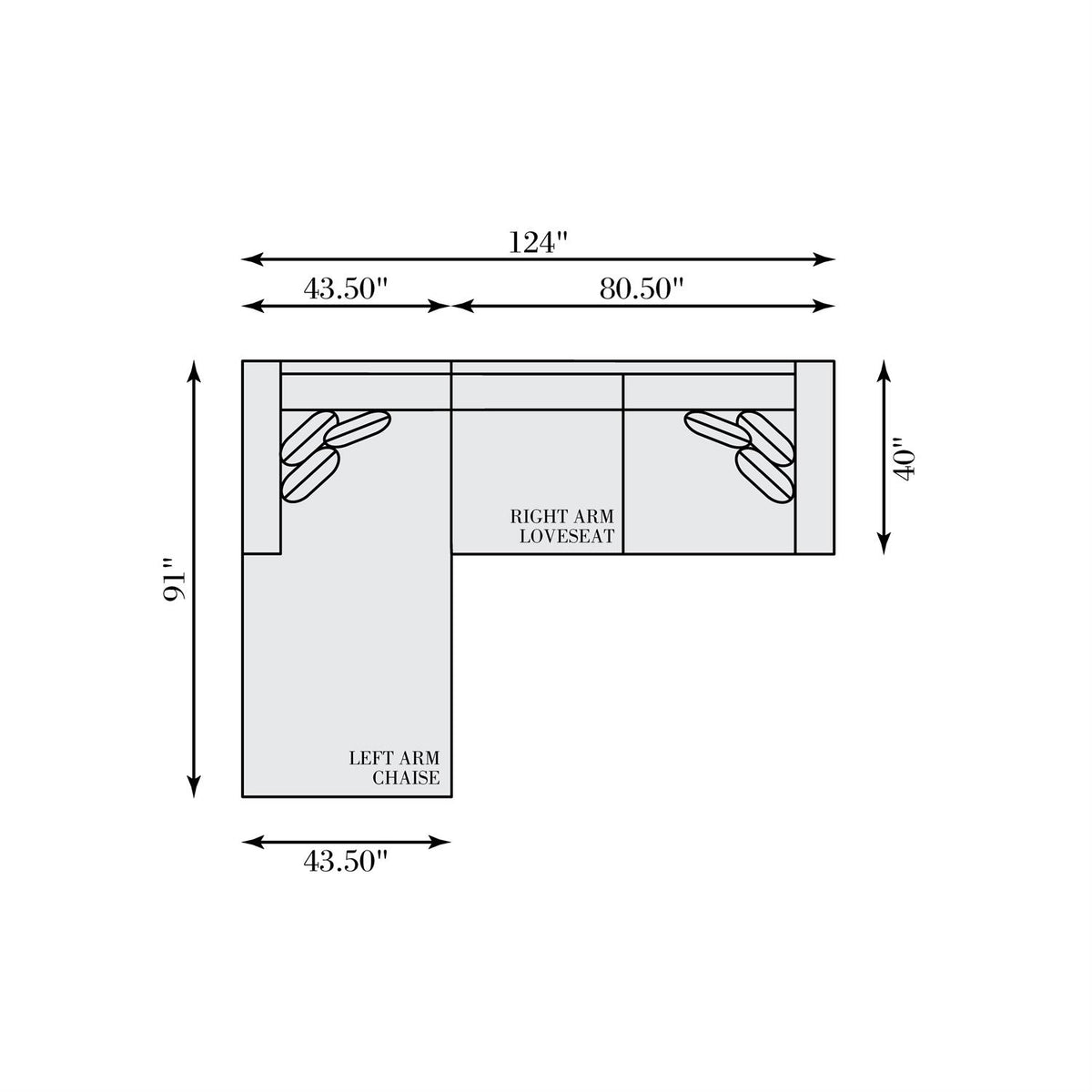 Helena Fabric Sectional Wood Foot (K2191) by Bernhardt