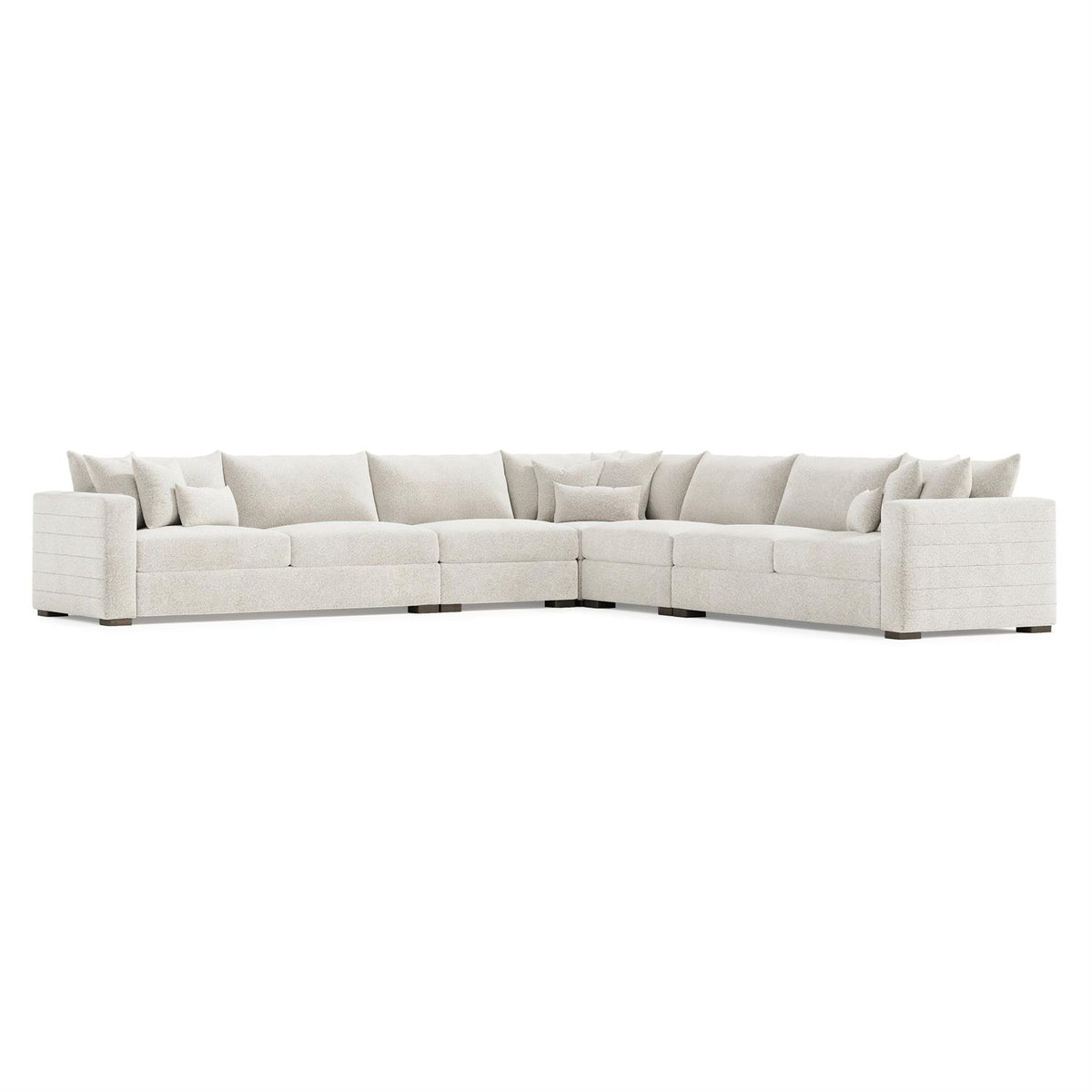Helena Fabric Sectional Wood Foot (K2194) by Bernhardt