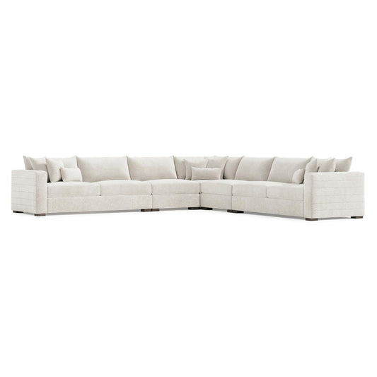 Helena Fabric Sectional Wood Foot (K2194) by Bernhardt