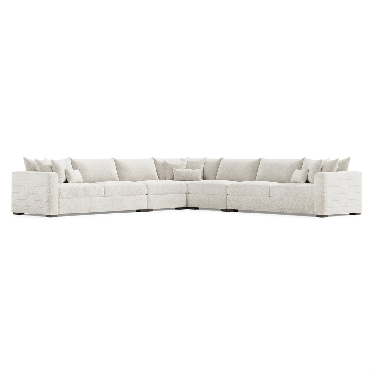 Helena Fabric Sectional Wood Foot (K2194) by Bernhardt