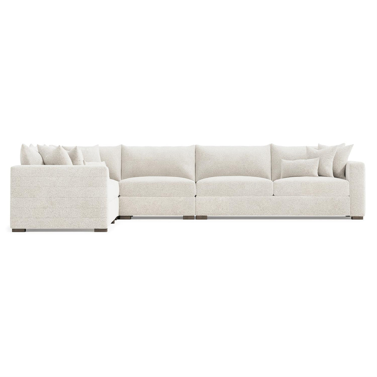 Helena Fabric Sectional Wood Foot (K2194) by Bernhardt