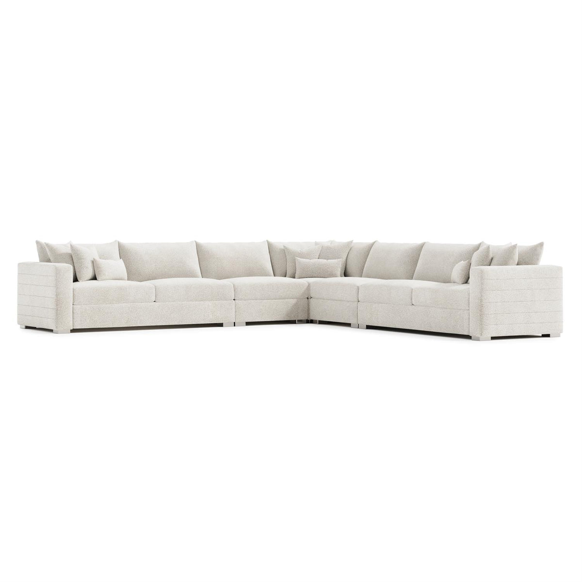 Helena Fabric Sectional Metal Foot (K2195) by Bernhardt