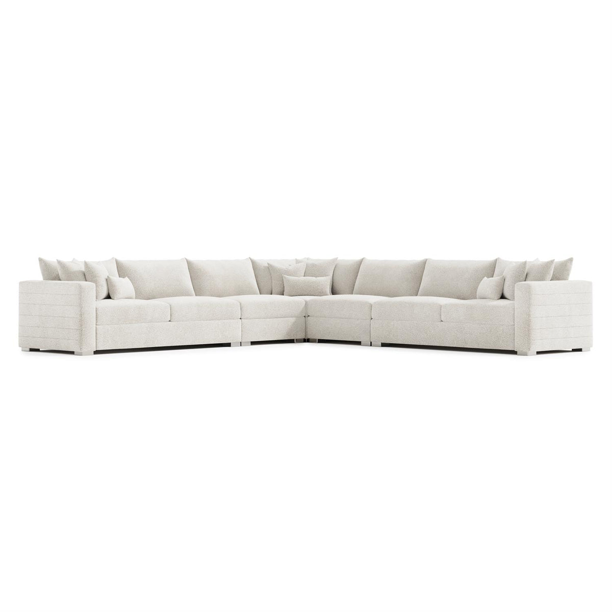 Helena Fabric Sectional Metal Foot (K2195) by Bernhardt