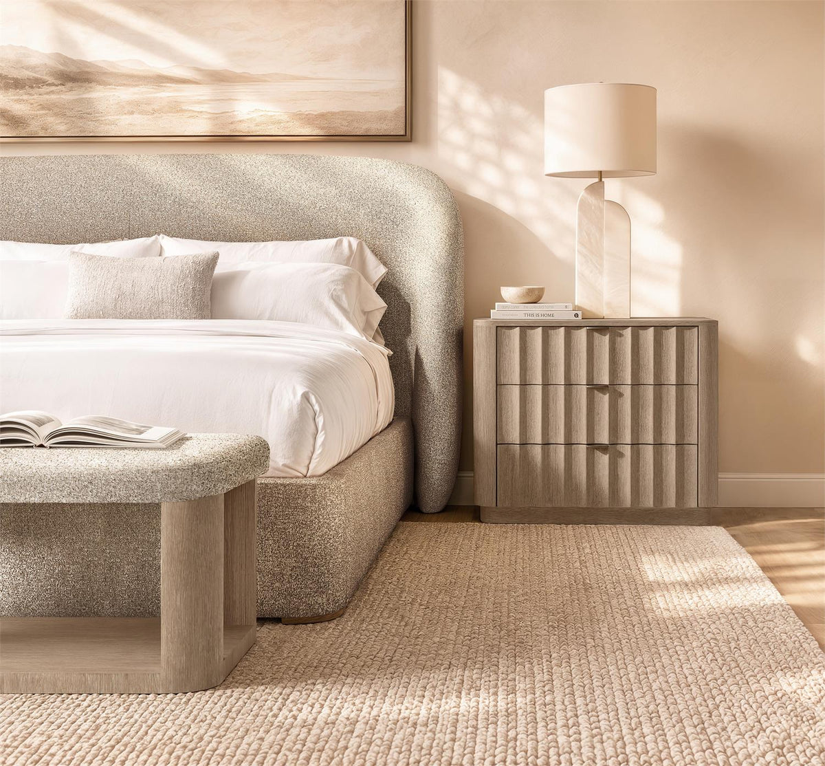 Loggia Shelter Bed King by Bernhardt