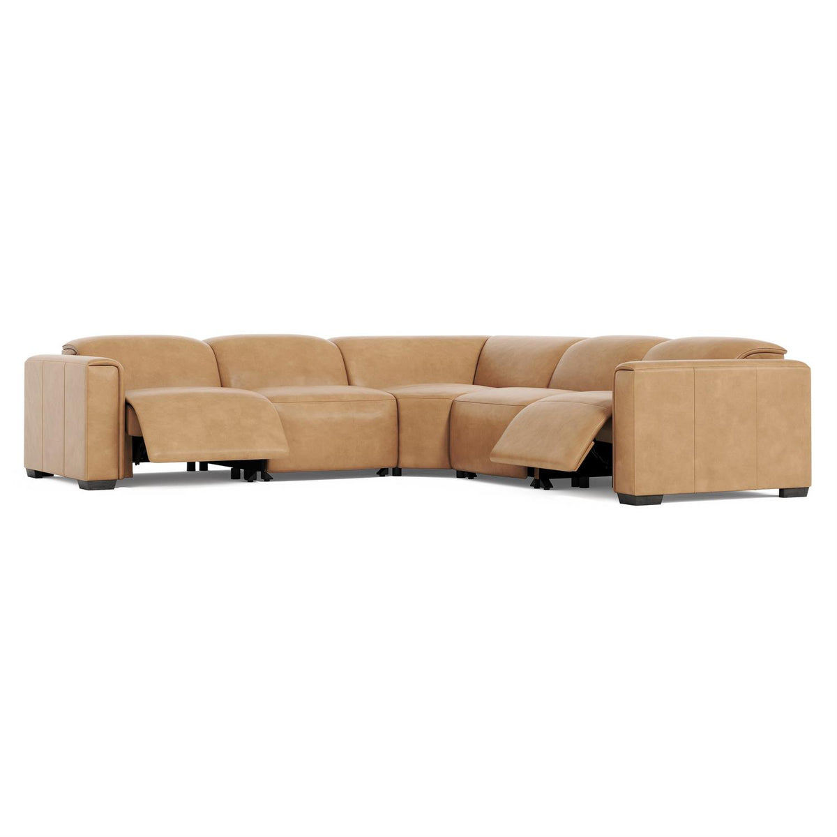 Billings Leather Power Motion Sectional (K2247) by Bernhardt