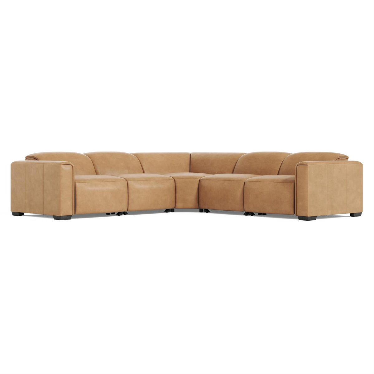 Billings Leather Power Motion Sectional (K2247) by Bernhardt