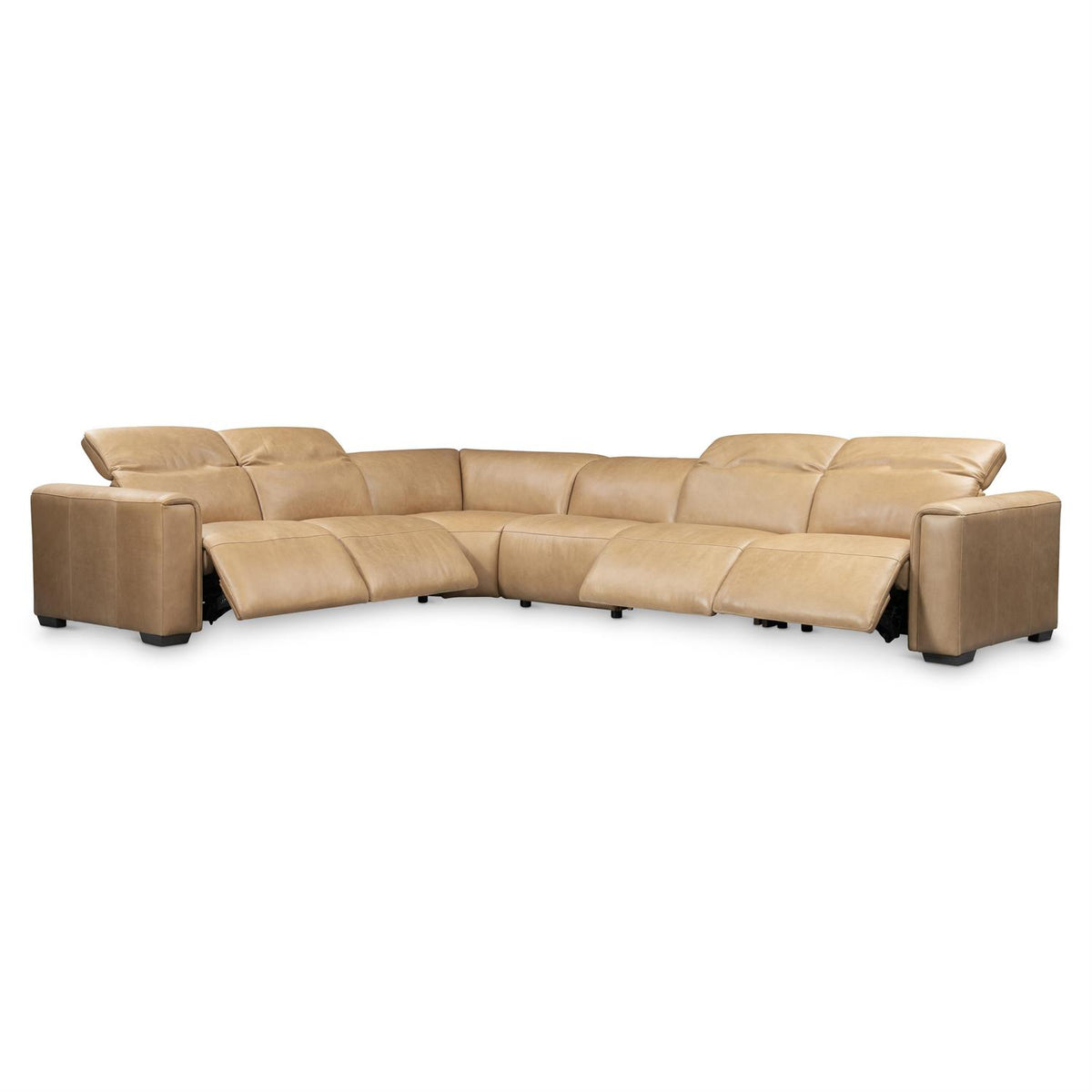 Billings Leather Power Motion Sectional (K2248) by Bernhardt