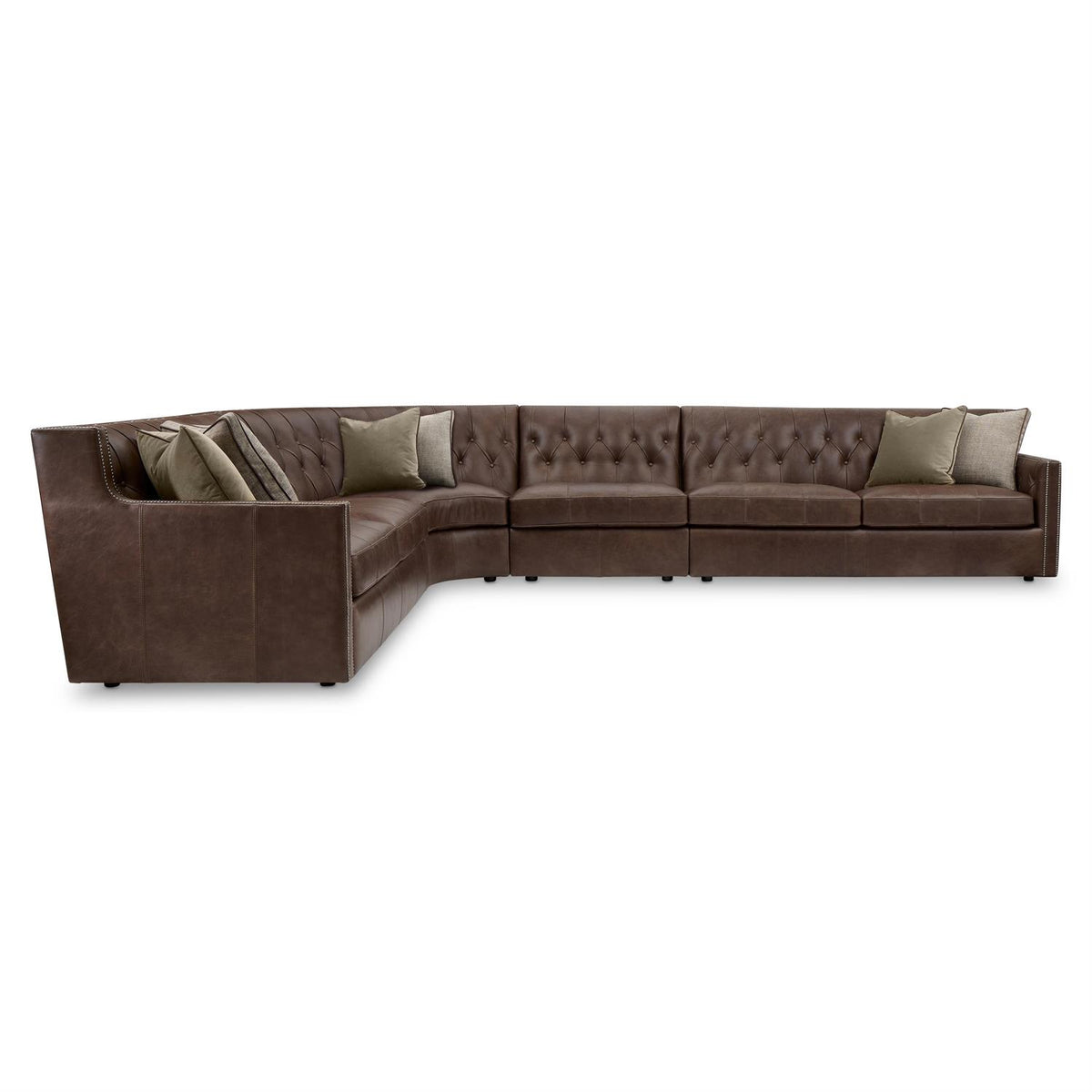 Candace Leather Sectional by Bernhardt
