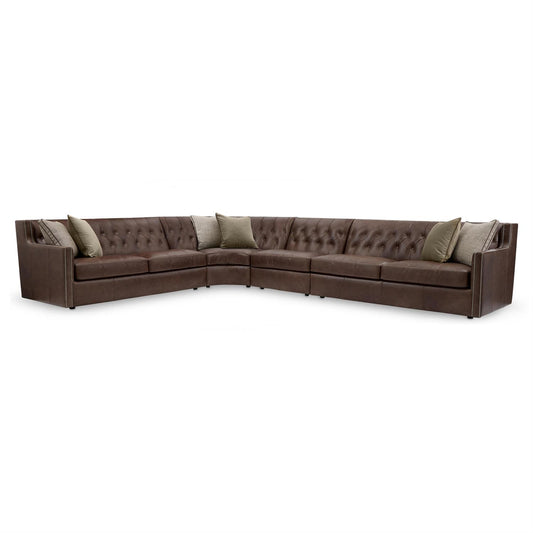 Candace Leather Sectional by Bernhardt
