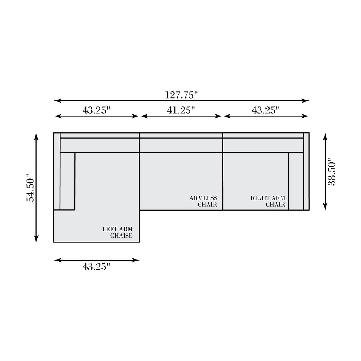 Parker Fabric Sectional (K2597) by Bernhardt