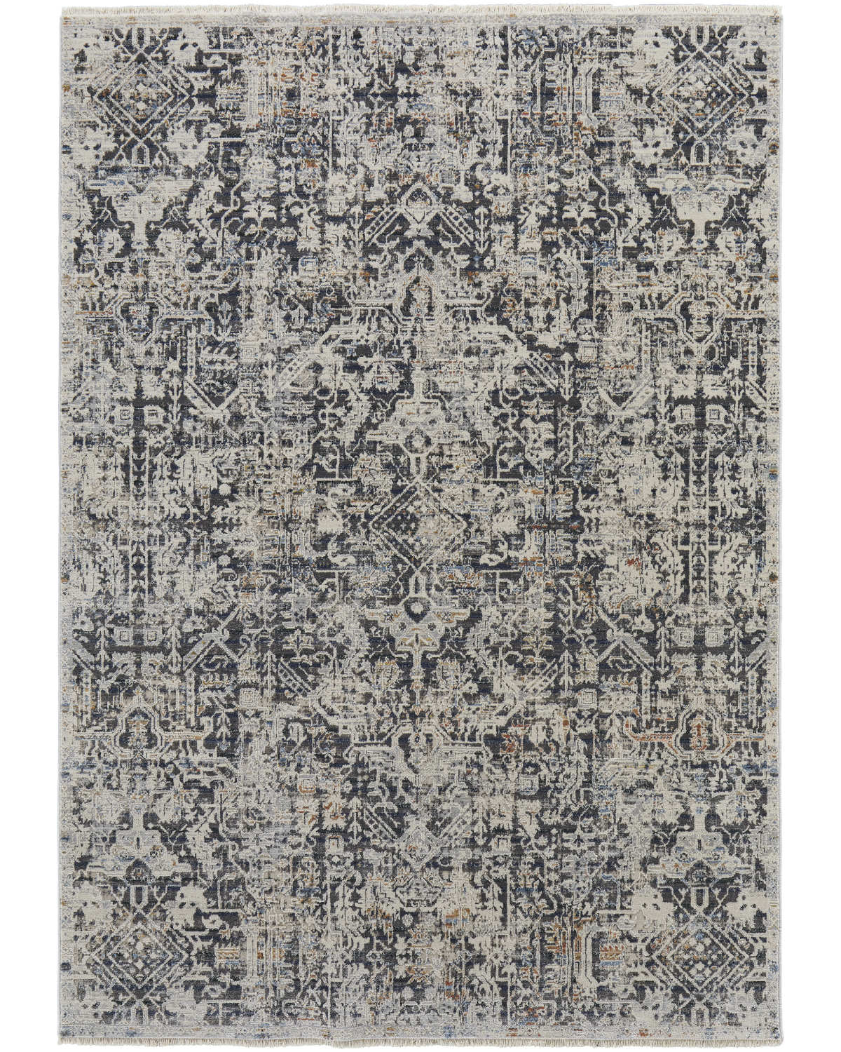 Kaia 39HUF Navy/Beige Rug by Feizy