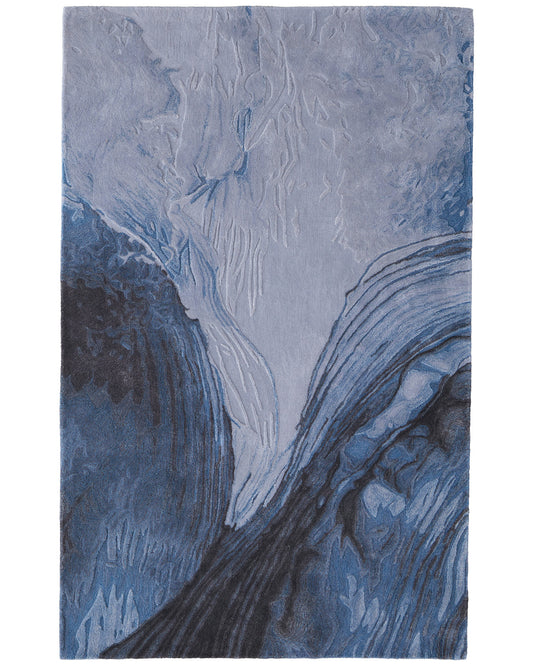 Kawai 8983F Blue/Gray Rug by Feizy