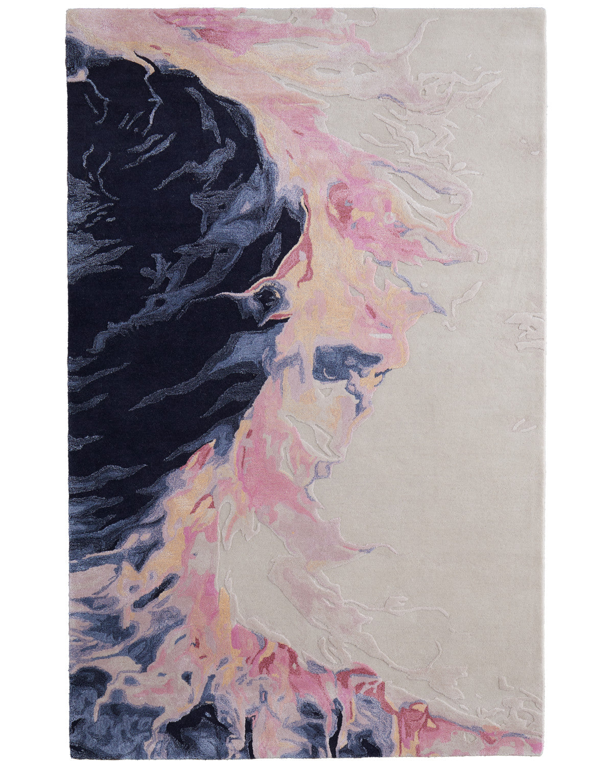 Kawai 8985F Pink/Multi Rug by Feizy
