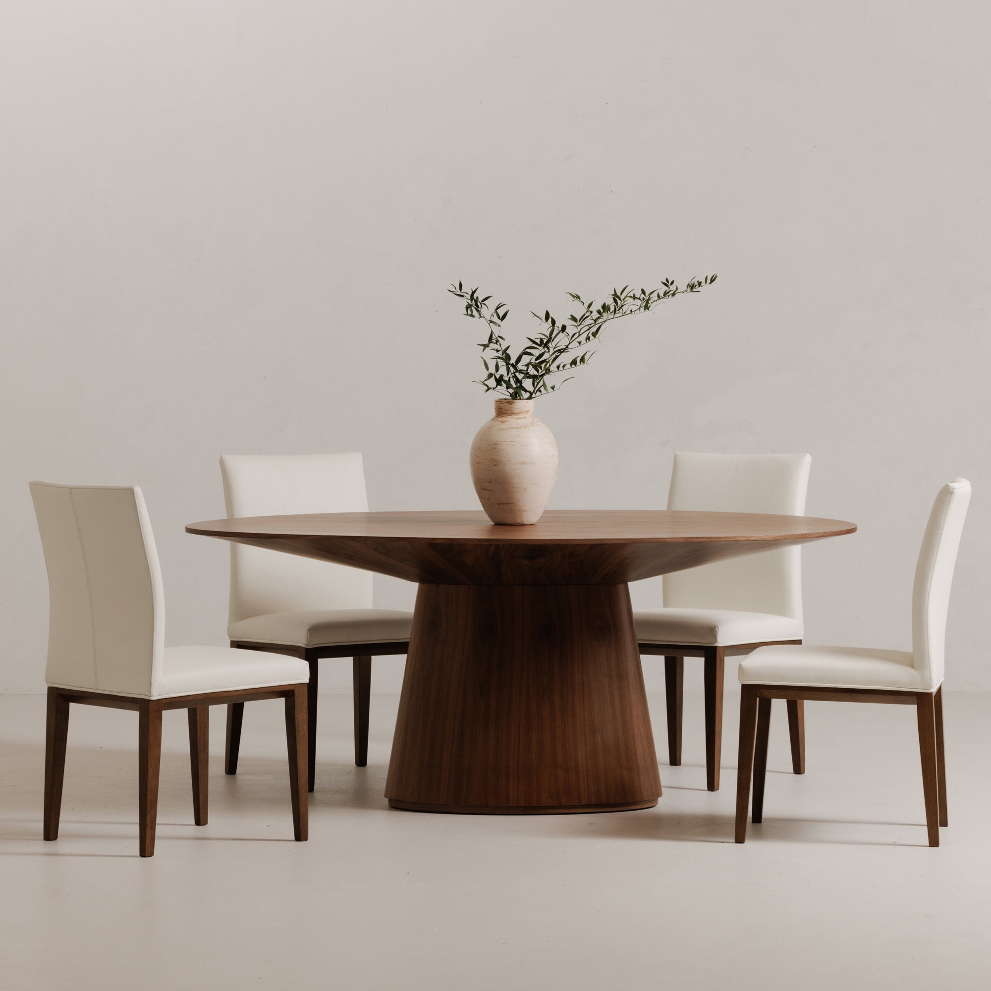 Otago Oval Dining Table Walnut Brown